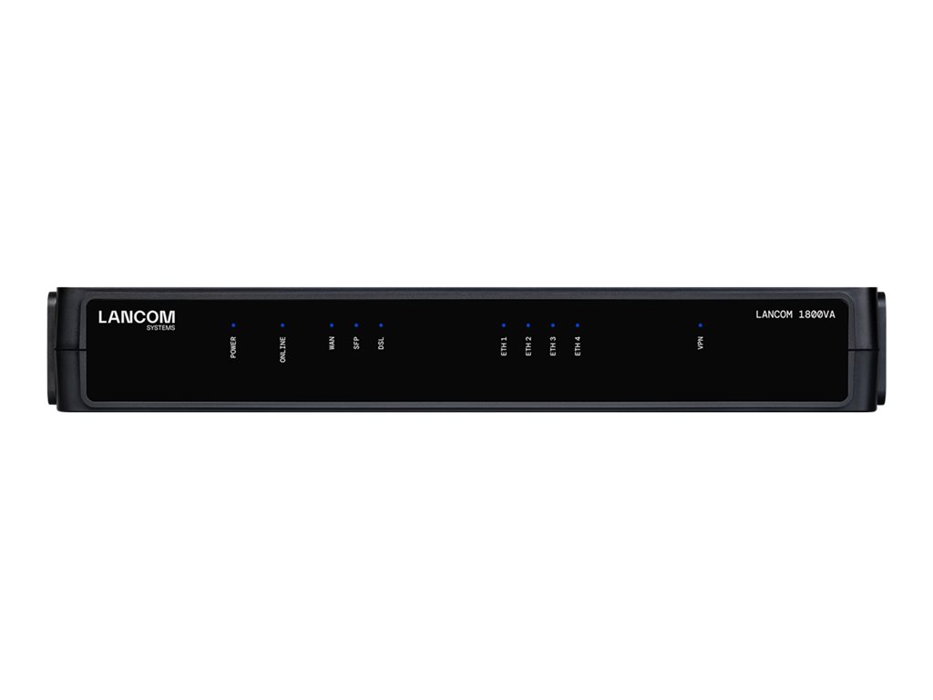LANCOM 1800VA - Router - DSL-Modem 4-Port-Switch - 1GbE - WAN-Ports: 2 - für P / N: 60183, 60184, 60185, 60186, 60199, 60200, 60201, 60207, 61418, 61419, 61990, 61991